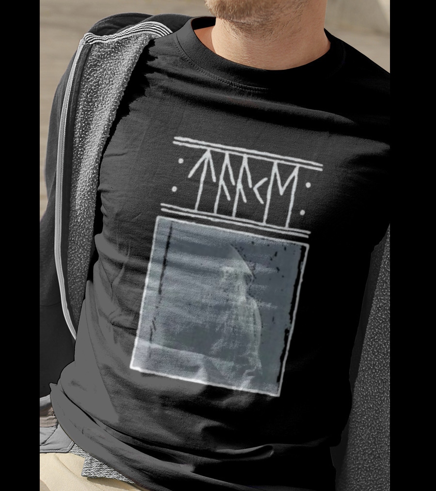 Taake Stridens Hus Nordic Runes Monochrome T-Shirt