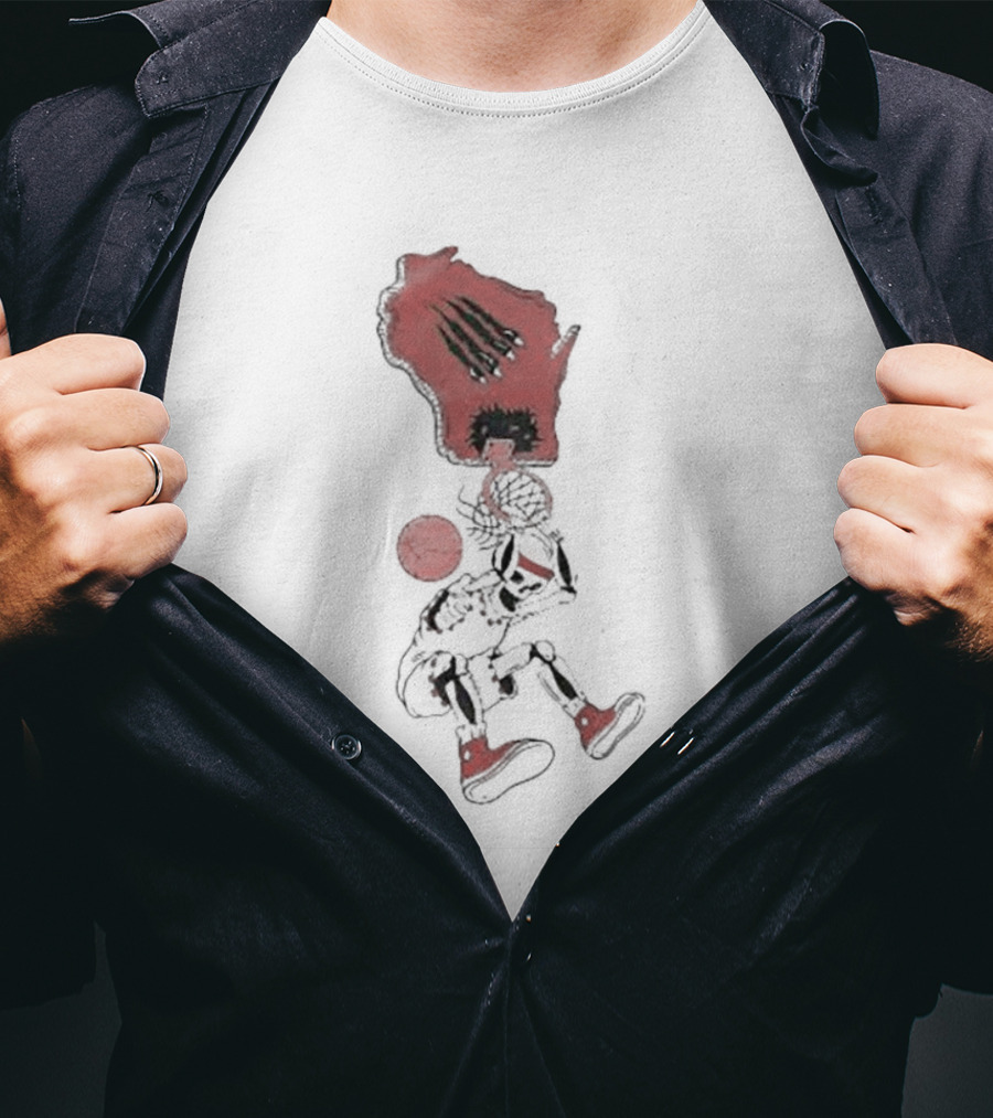 W Skeleton Dunk Wisconsin T-Shirt