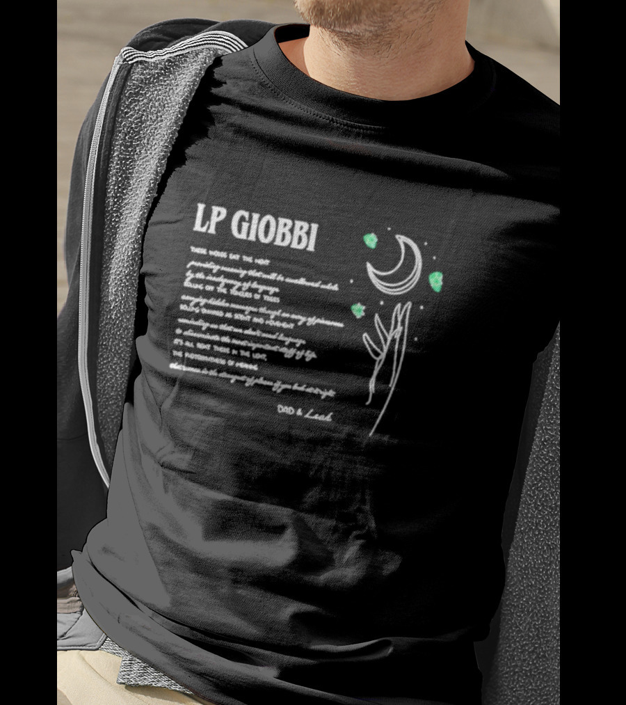 LP Giobbi Dad And Leah Poem With Moon And Stars T-Shirt