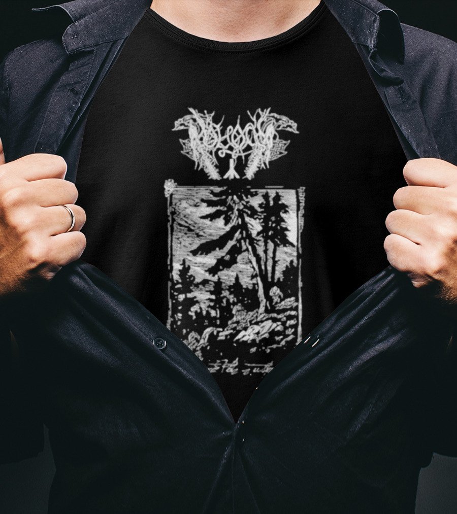 Moloch Einsamer Platz Zu Sterben Black Metal Forest Scene T-Shirt
