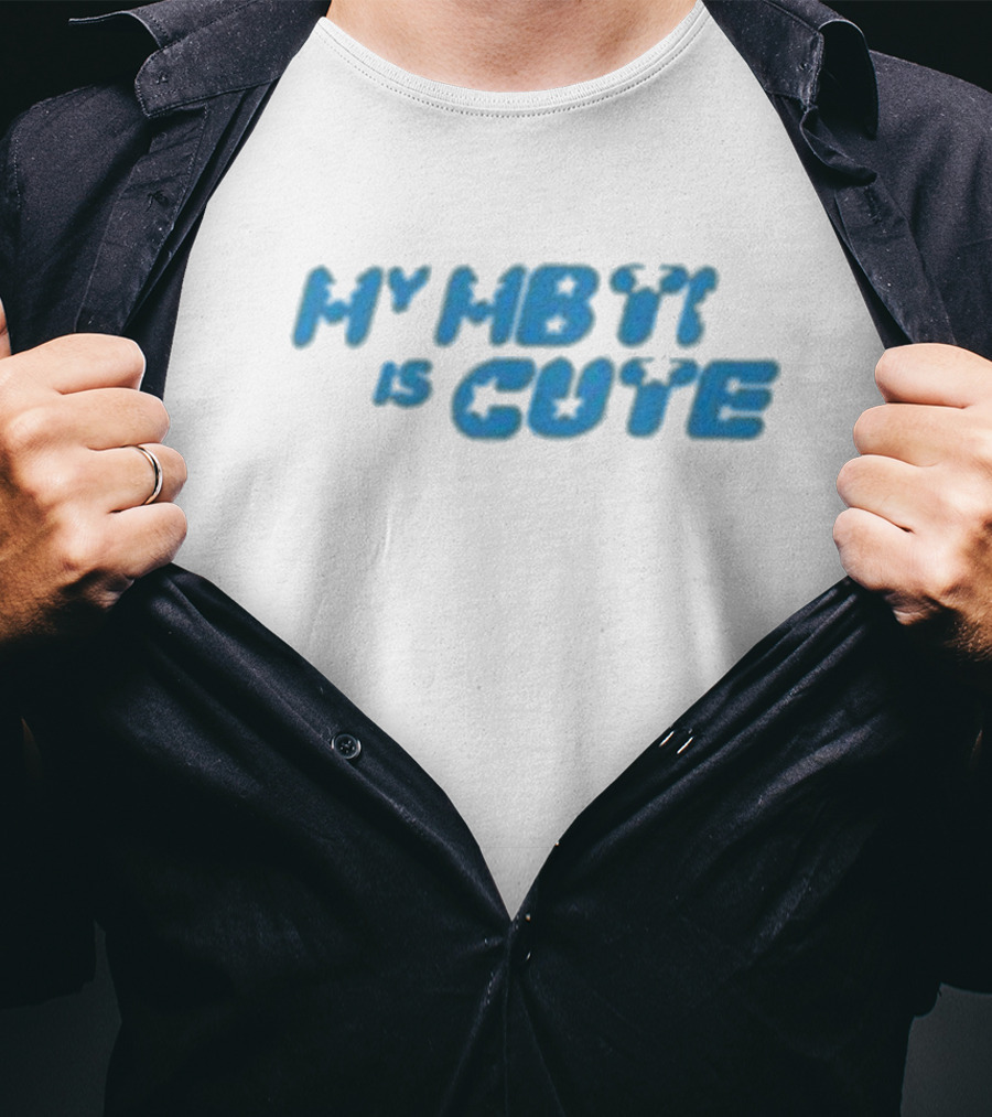 My MBTI Is Cute Blue Retro Font T-Shirt