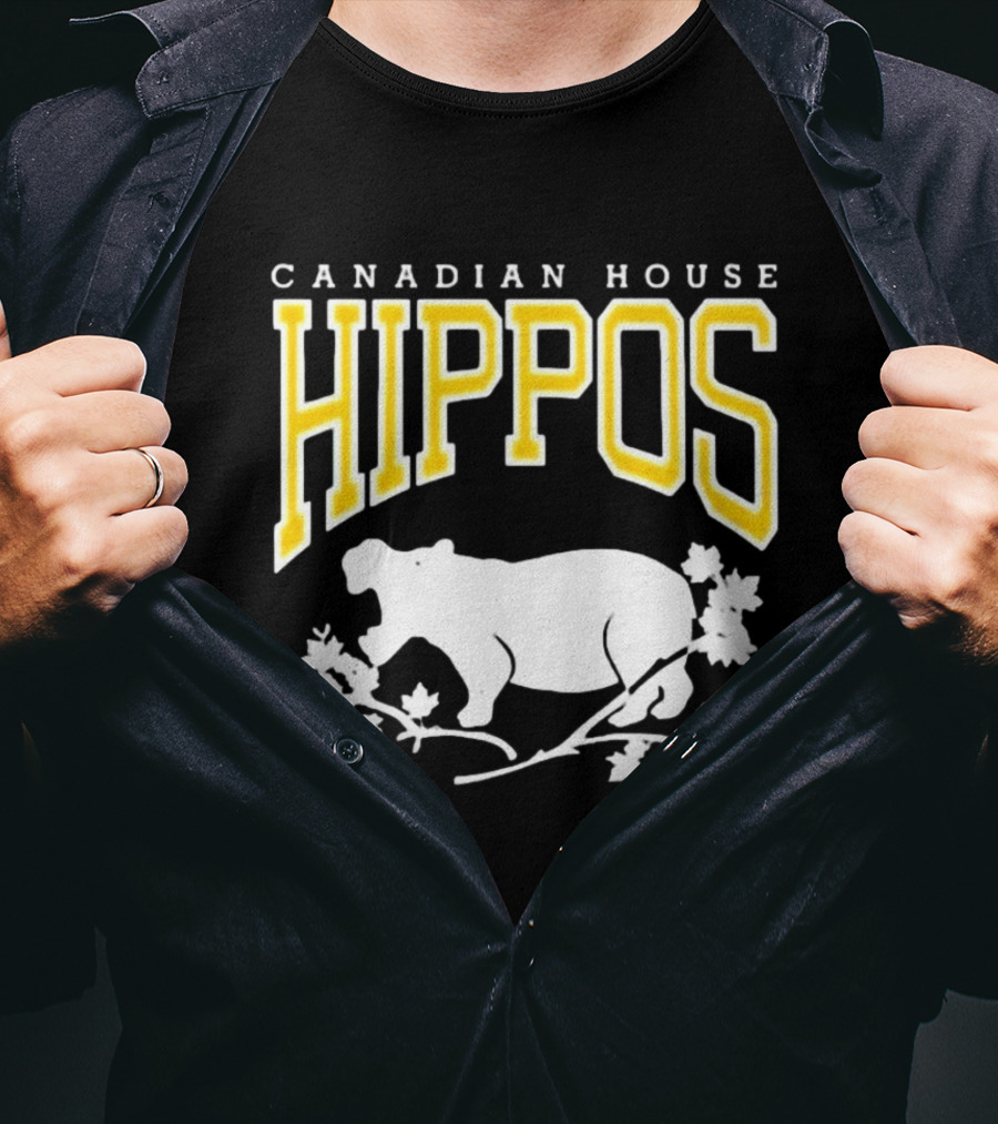 Canadian House Hippos Maple Leaf T-Shirt