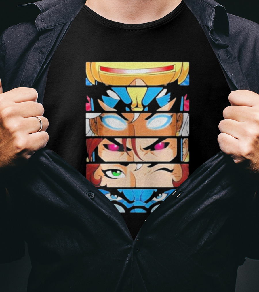 Jax Briggs X-Men97 Cyclops Wolverine Storm Jean Grey Beast Eyes T-Shirt