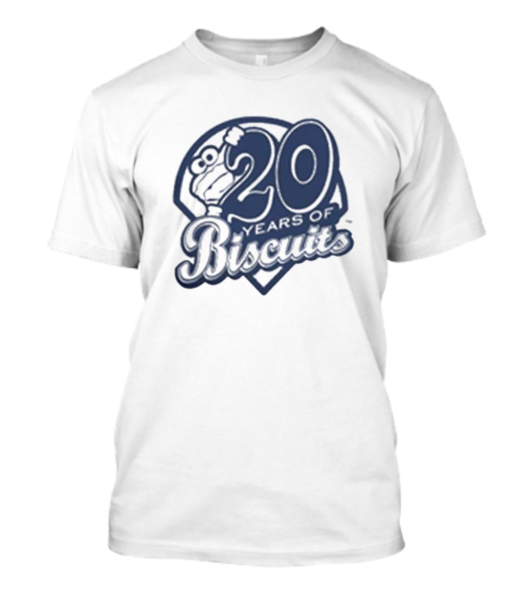 20 Years Of Biscuits Baseball Theme T-Shirt