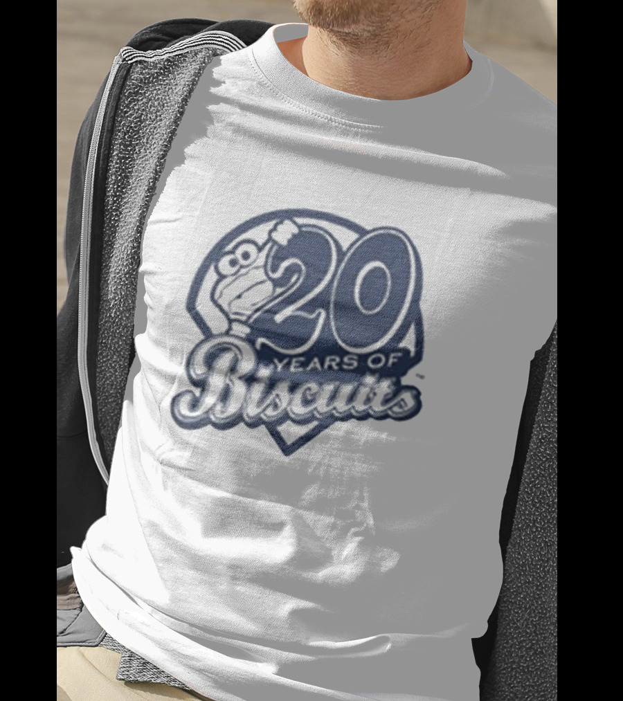 20 Years Of Biscuits Baseball Theme T-Shirt