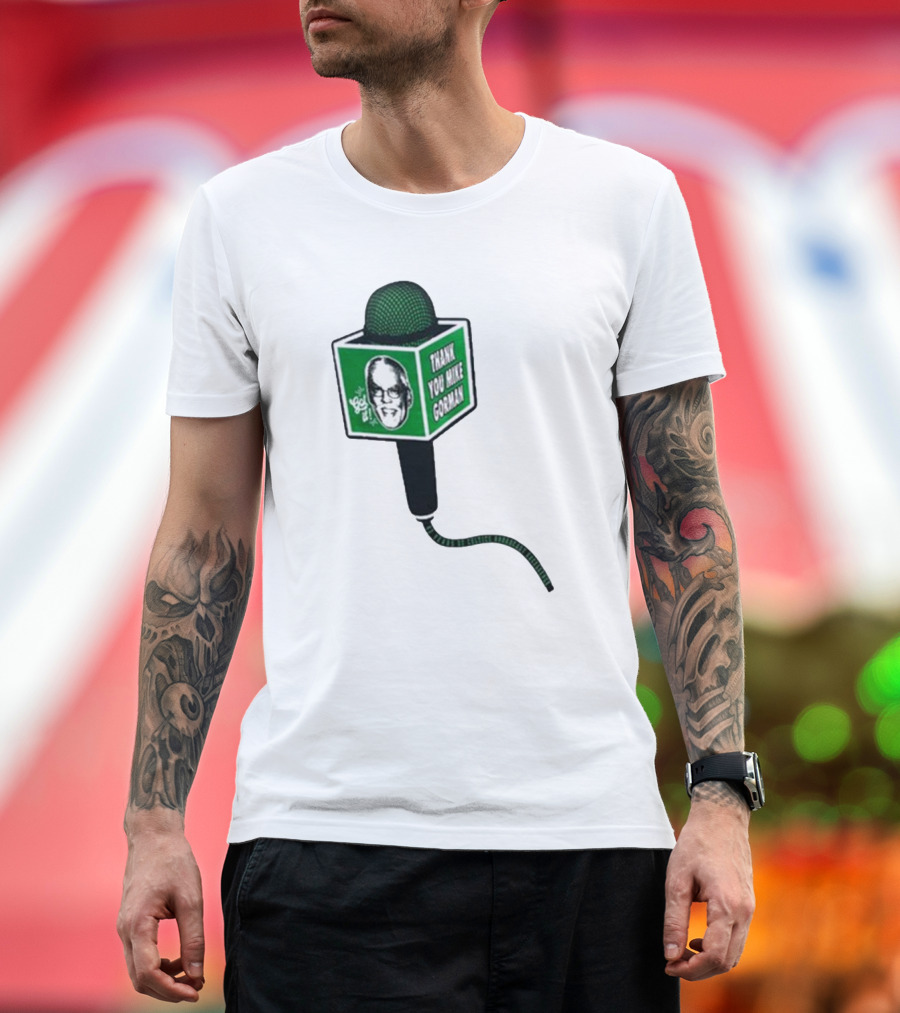 Celtics Thank You Mike Gorman Microphone T-Shirt