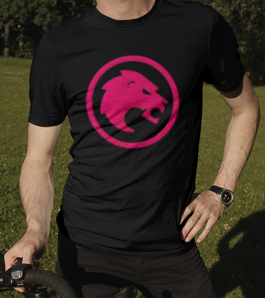 Jon Rahm Sponsor Legion XIII Pink Lion Emblem T-Shirt