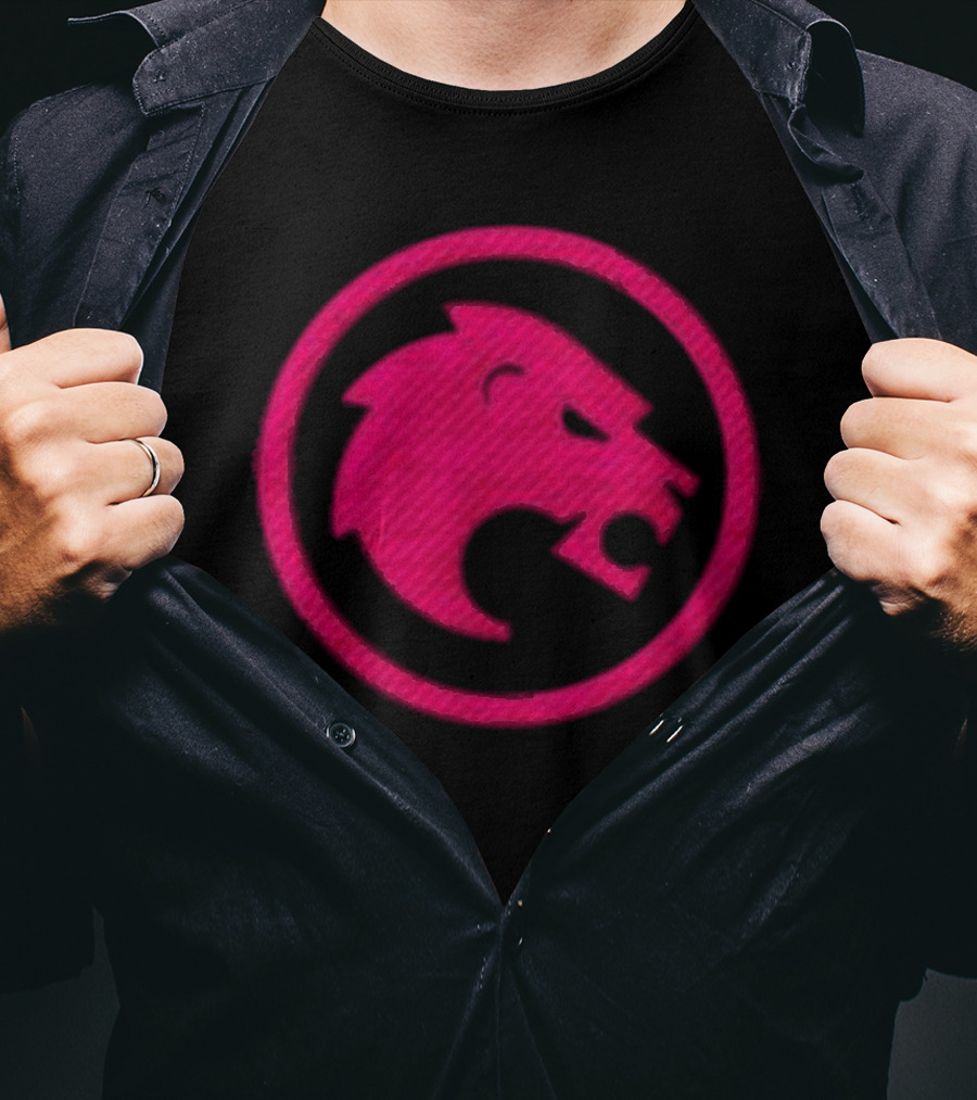 Jon Rahm Sponsor Legion XIII Pink Lion Emblem T-Shirt