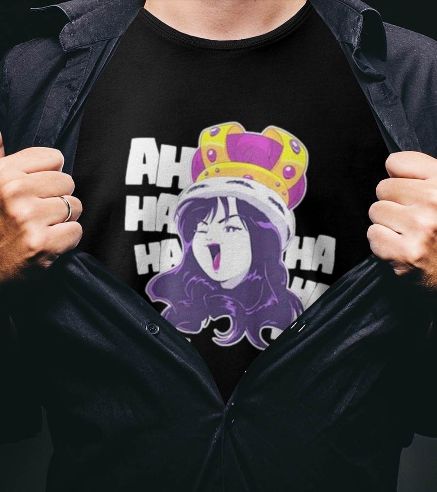 Ms Sakura Haha King Crown Laugh T-Shirt