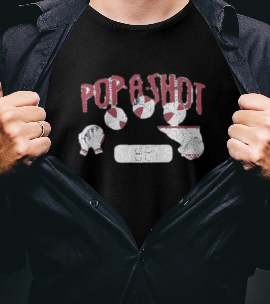 Pop-a-Shot Basketball Arcade Game Since 1981 Retro Sports T-Shirt