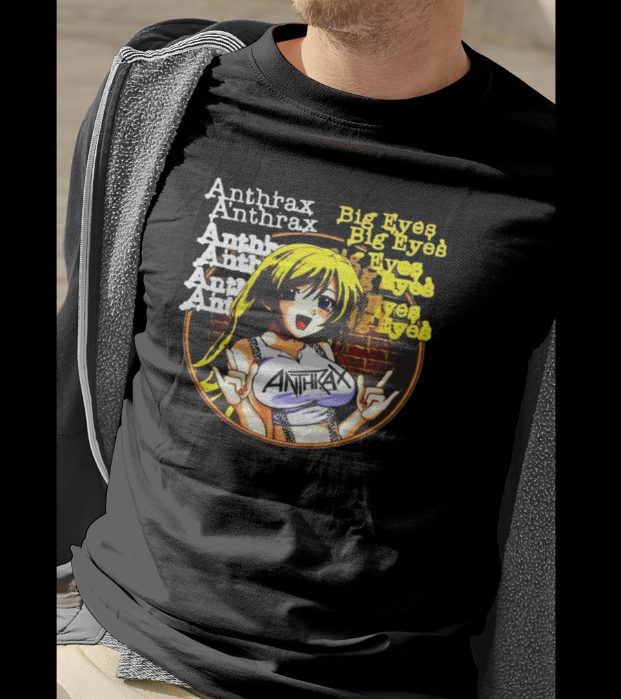 Anthrax Big Eyes Vintage Manga T-Shirt