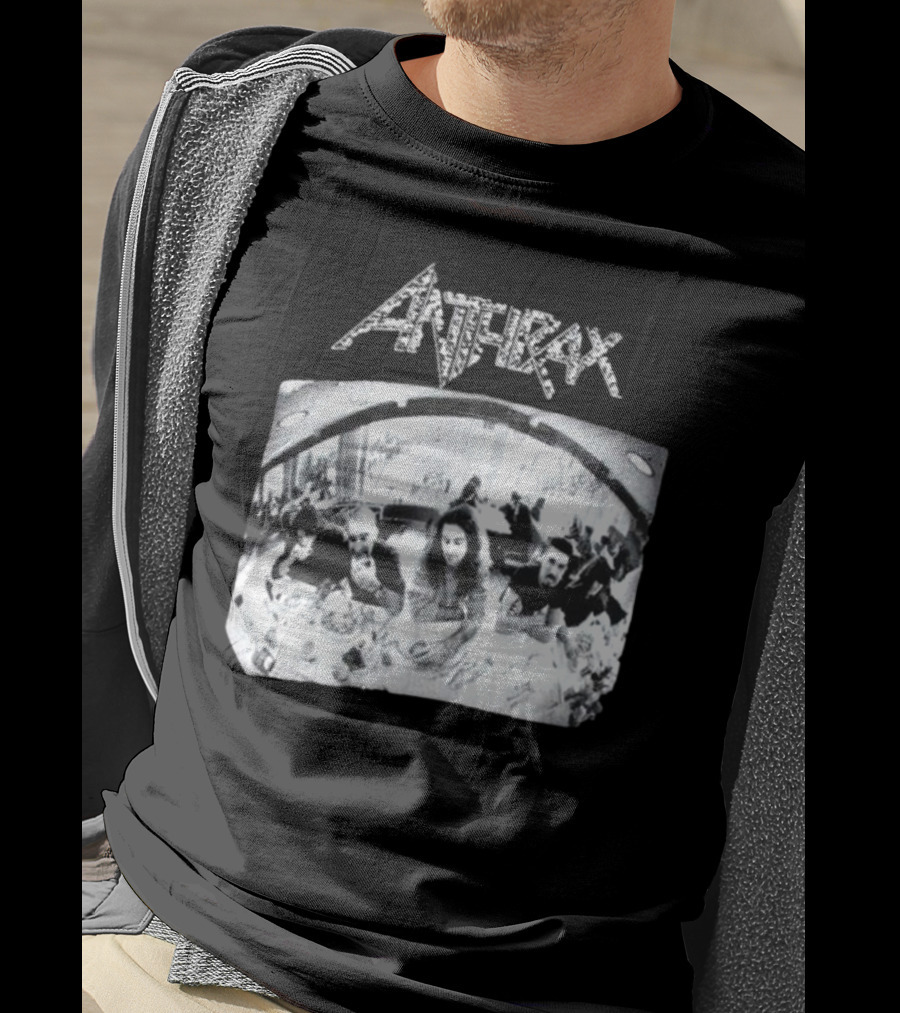 Anthrax Sound Of White Noise Rare Vintage Style Band Diner Scene T-Shirt