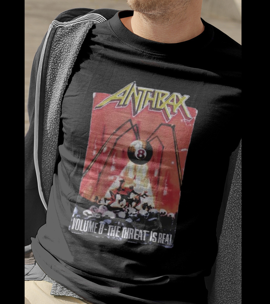 Anthrax Volume 8 The Threat Is Real Rare Vintage T-Shirt