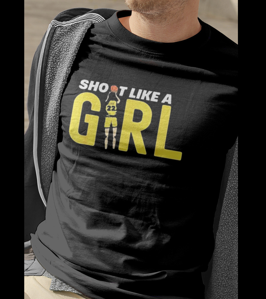 Shoot Like A Girl 22 Fan Basketball Jumper T-Shirt
