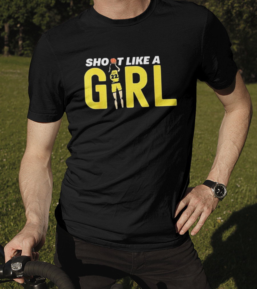 Shoot Like A Girl 22 Fan Basketball Jumper T-Shirt