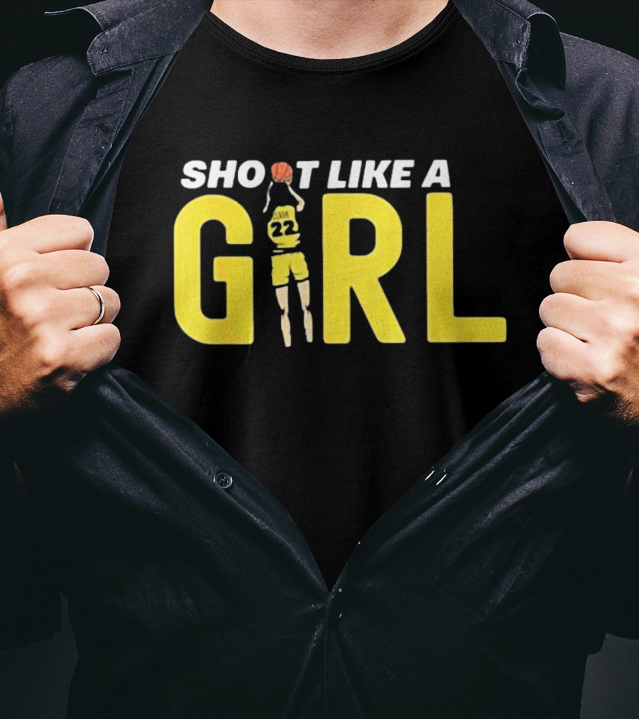 Shoot Like A Girl 22 Fan Basketball Jumper T-Shirt