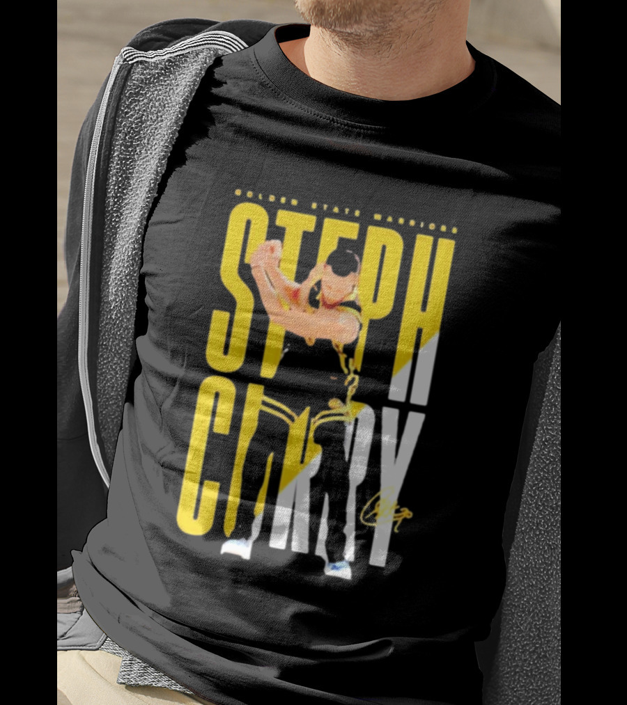 Golden State Warriors Steph Curry Golf Celebration Signature T-Shirt