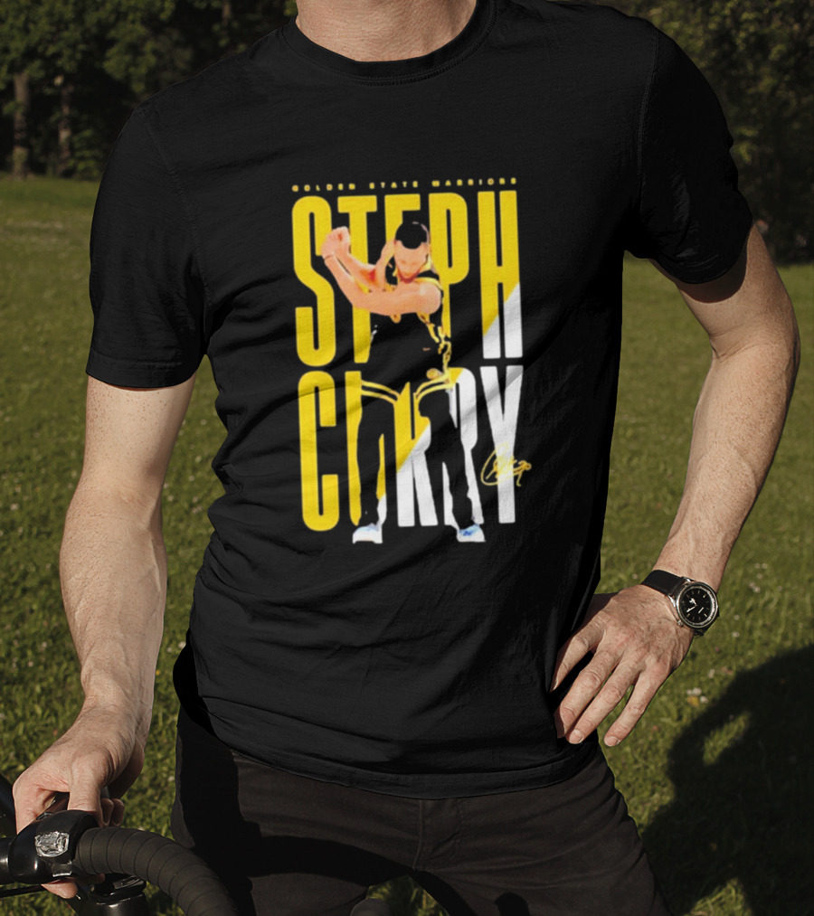 Golden State Warriors Steph Curry Golf Celebration Signature T-Shirt