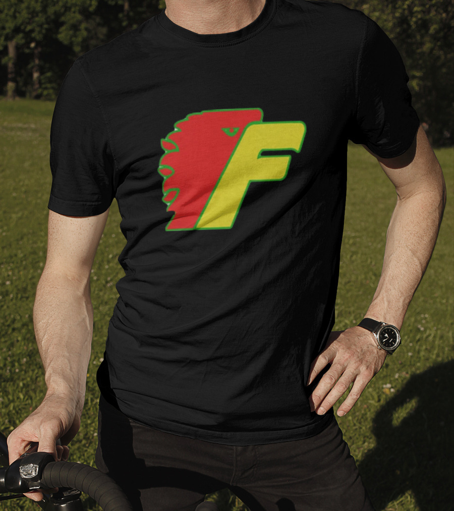 Philadelphia Firebirds Hockey Logo Red Green Yellow F T-Shirt