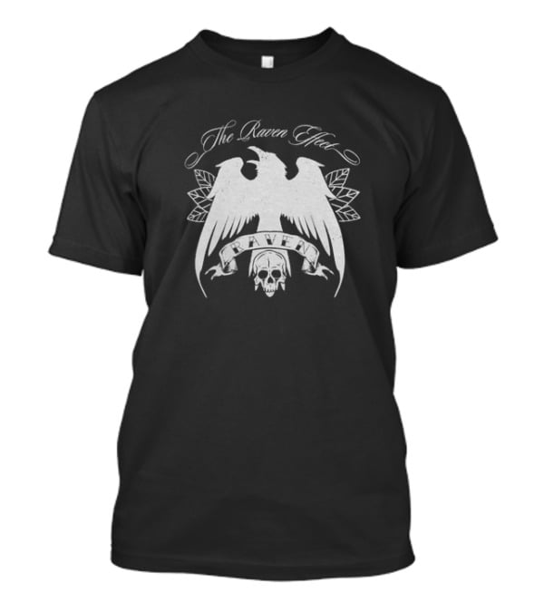 The Raven Effect Skull And Wings Emblem Raven T-Shirt