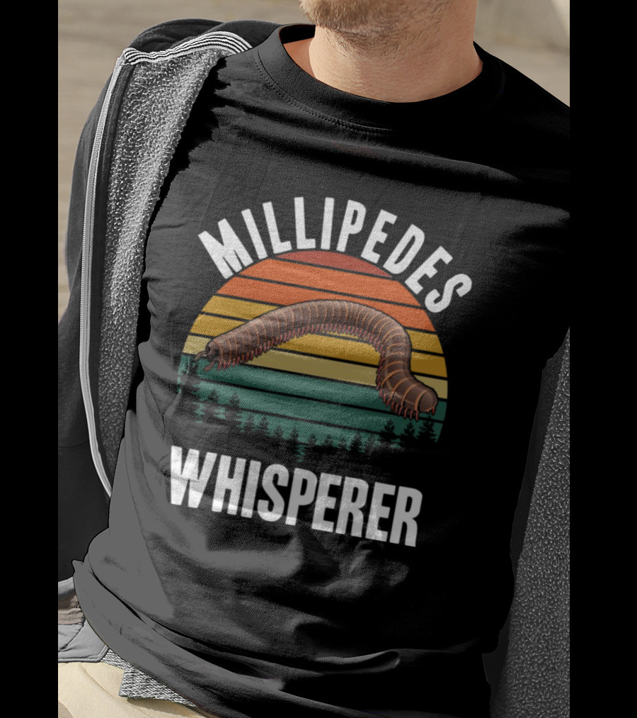 Millipedes Whisperer Vintage Sunset Forest T-Shirt