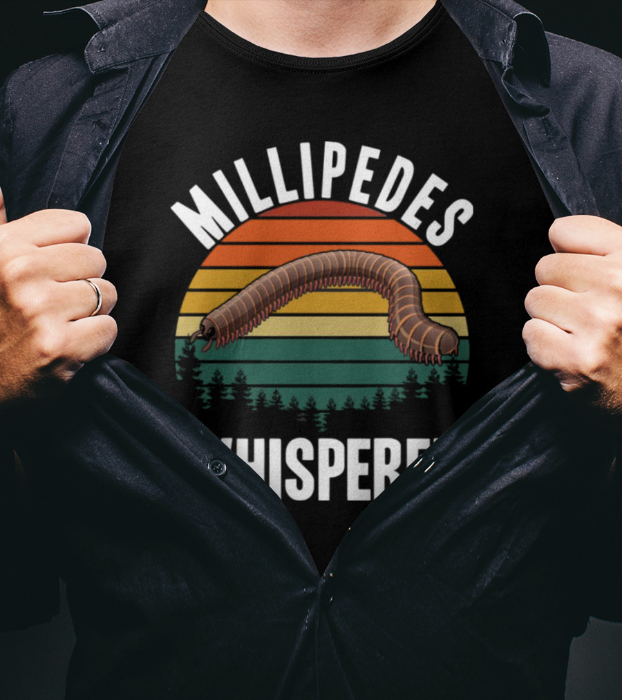 Millipedes Whisperer Vintage Sunset Forest T-Shirt