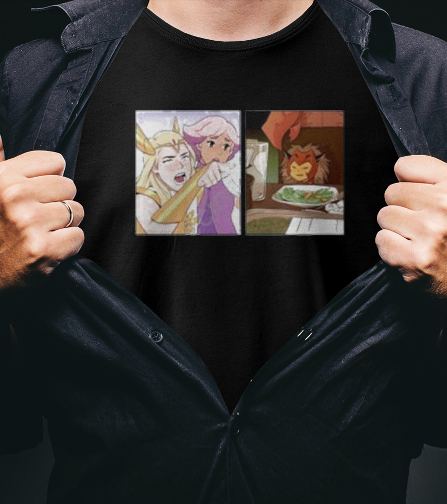 She-Ra Pointing At A Confused Catra Meme Scene T-Shirt