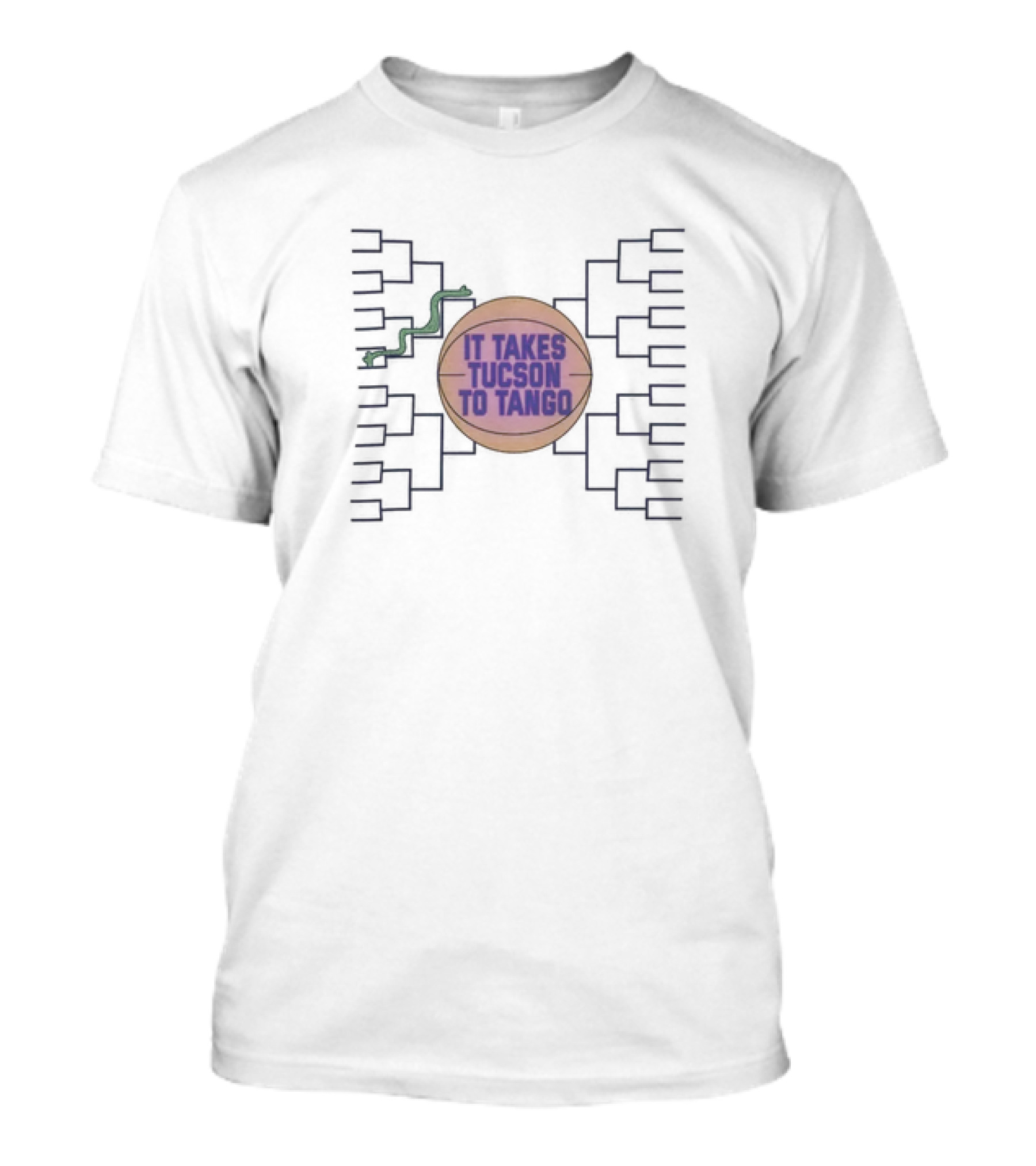 Arizona Wildcats Basketball It Takes Tucson To Tango March Madness Bracket T-Shirt