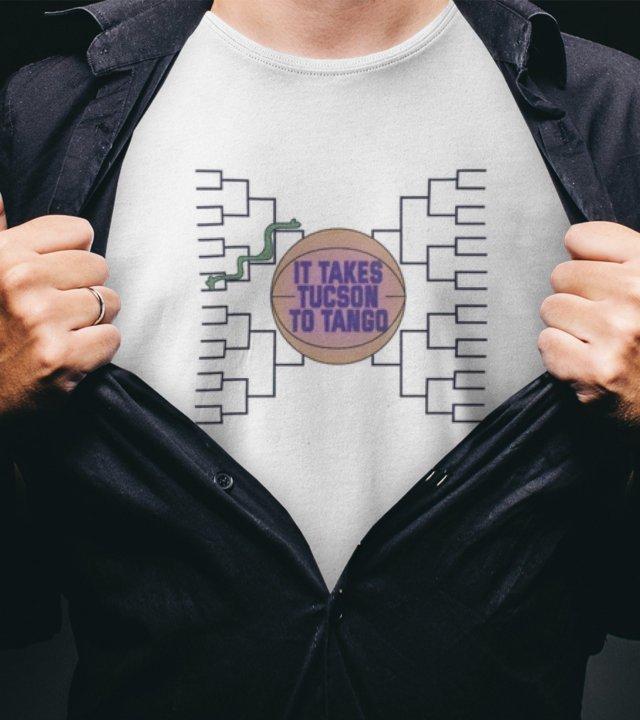 Arizona Wildcats Basketball It Takes Tucson To Tango March Madness Bracket T-Shirt