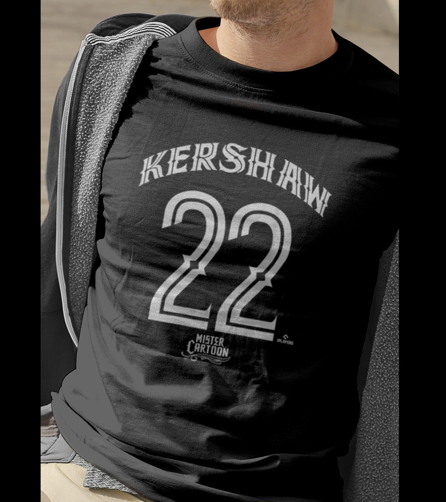 Kershaw 22 Mister Cartoon MLBPA Players T-Shirt