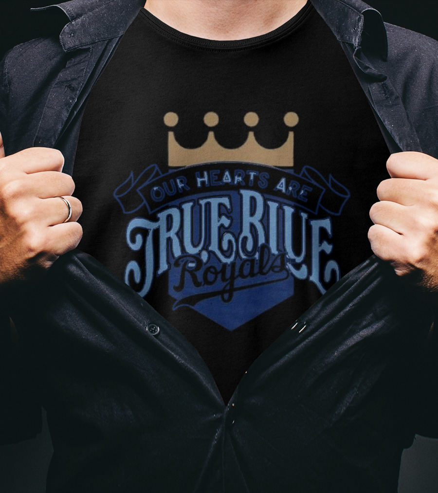 Bring Out The Blue Our Hearts Are True KC Royals Giveaway T-Shirt