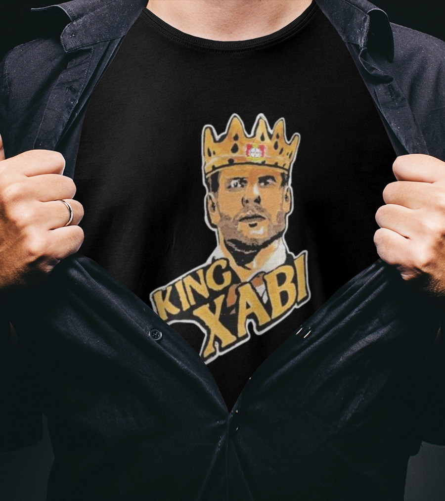 King Xabi Bayer Leverkusen Coach Icon With Crown T-Shirt