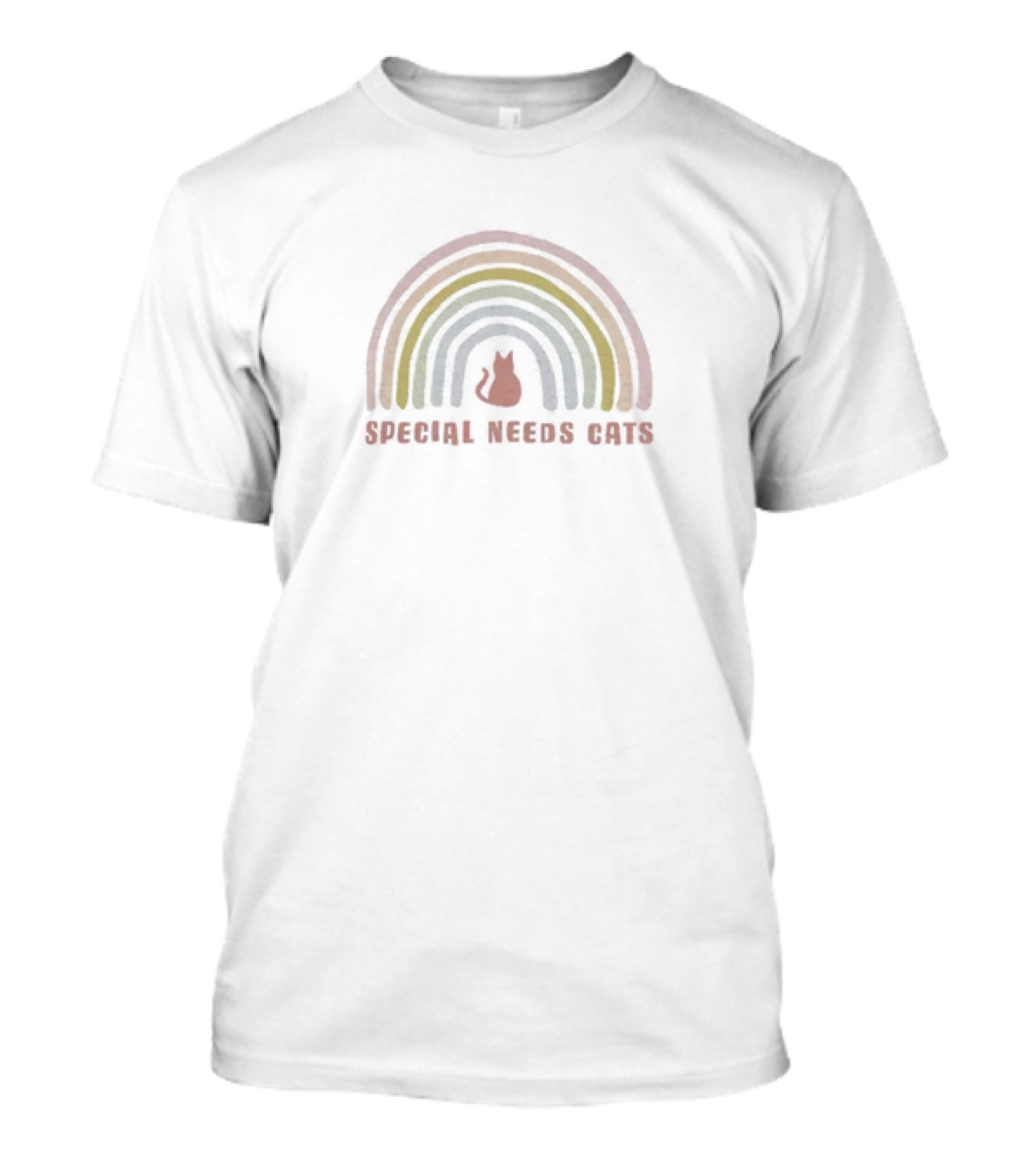 Radiclaw Creations Special Needs Cats The Rainbow Rebel T-Shirt