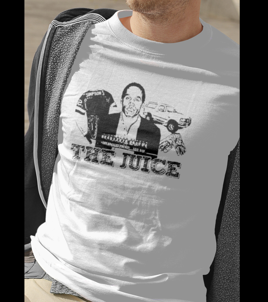 The Juice O. J. Simpson Football Jersey Los Angeles Police Chase T-Shirt
