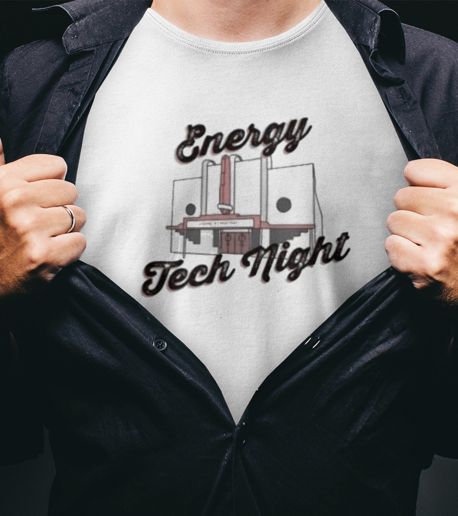 Energy Tech Night Abstract Mechanical Structure T-Shirt