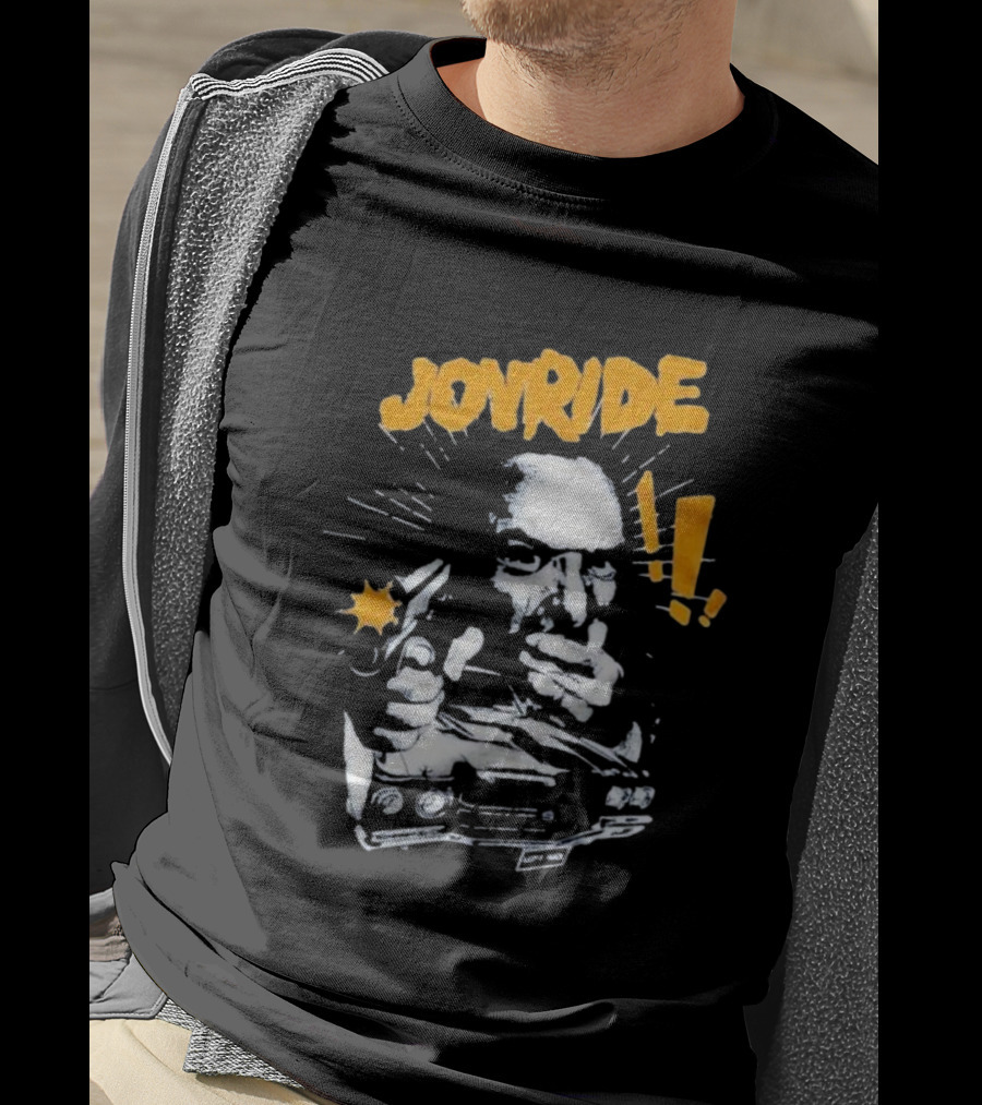 Joyride Man’s World Bold Retro Gunman Adventure T-Shirt