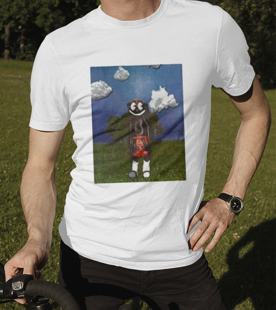 Lil Darkie Sunrise Character With Clouds And Trees T-Shirt