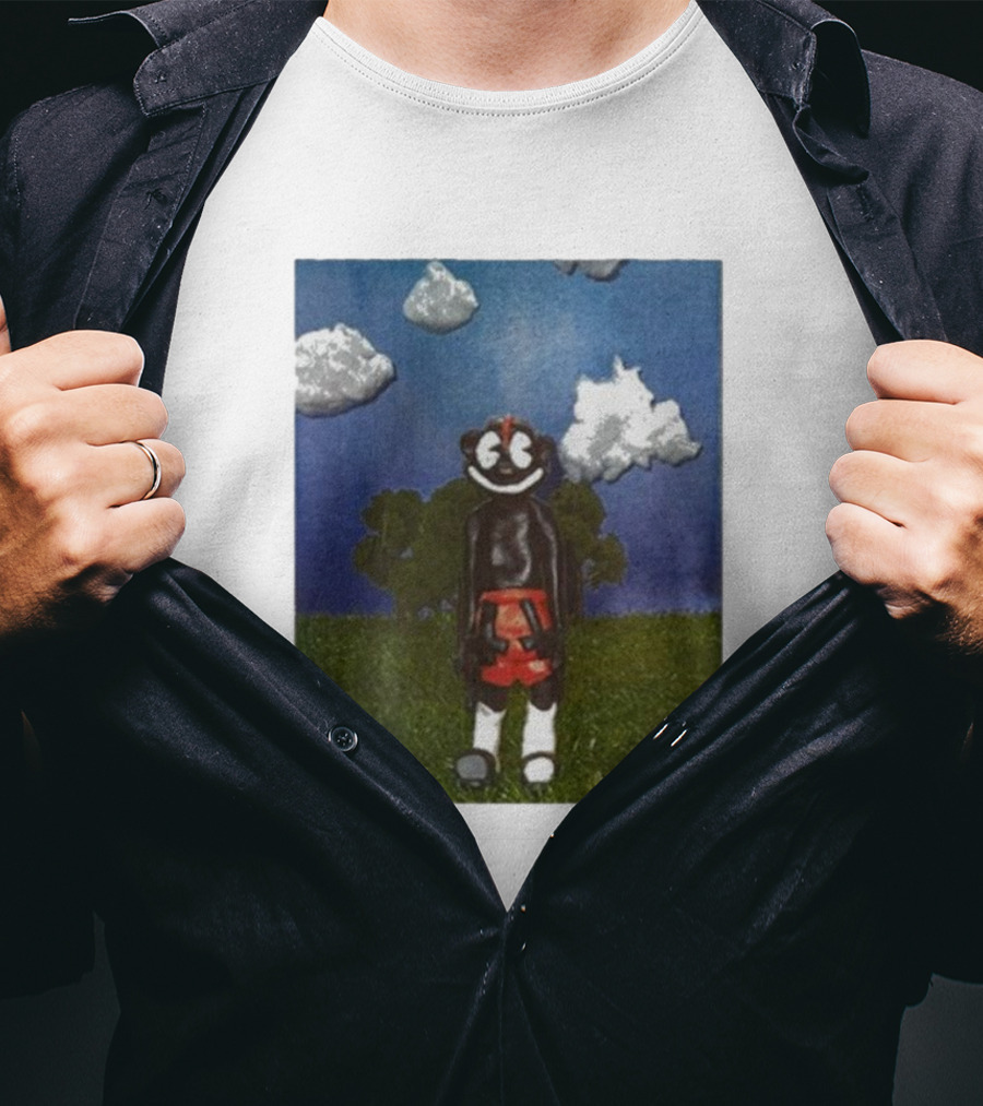 Lil Darkie Sunrise Character With Clouds And Trees T-Shirt