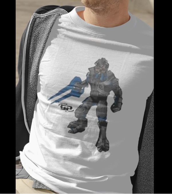 Halo 2 Arbiter Re-Release Collaboration Character With Energy Sword T-Shirt