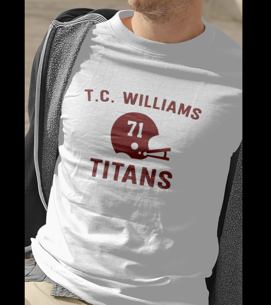 T.C. Williams Titans 71 Football Helmet T-Shirt