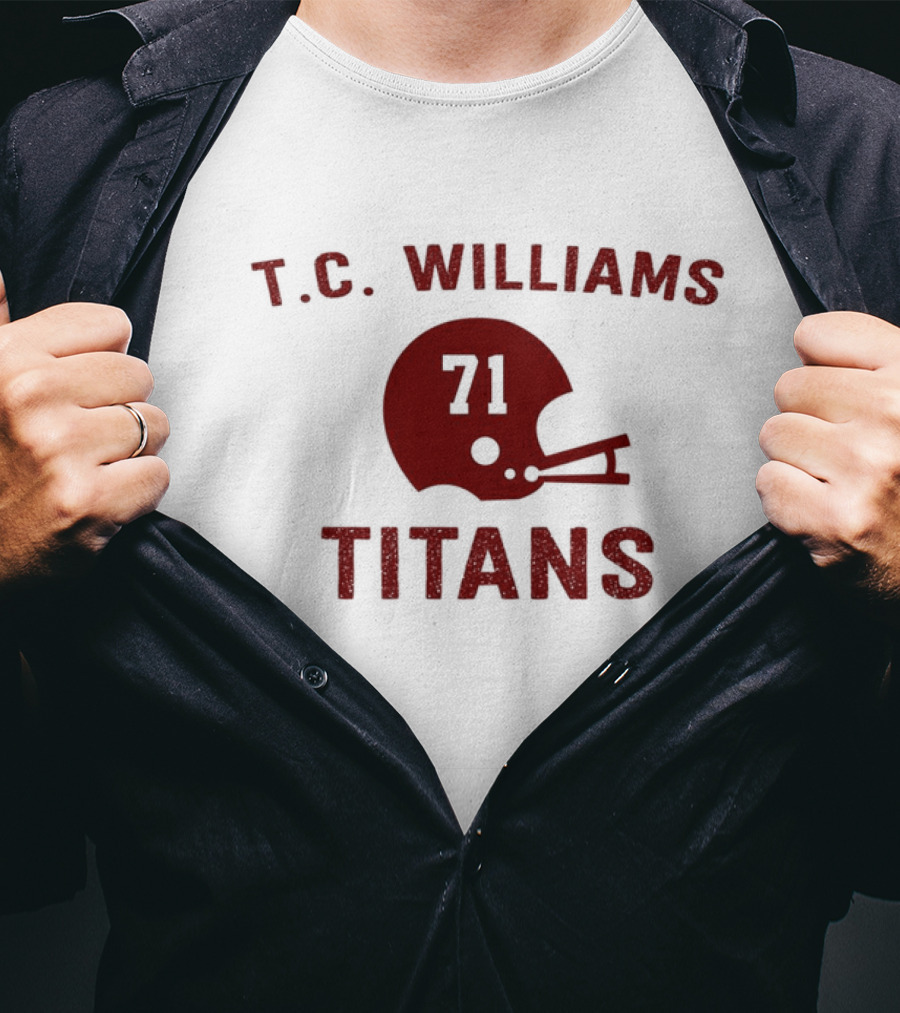 T.C. Williams Titans 71 Football Helmet T-Shirt
