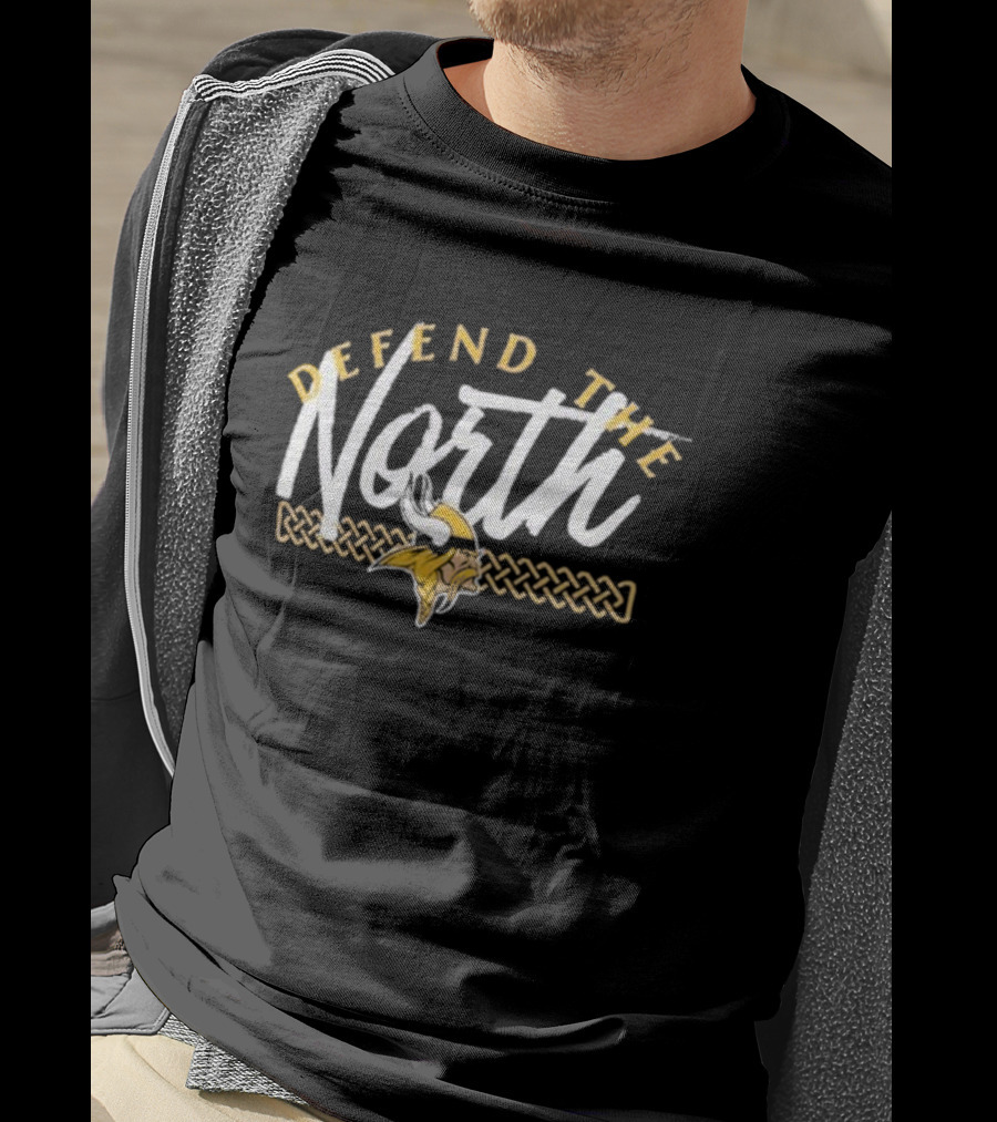 Defend The North Minnesota Vikings Women's Hometown Defensive Stand T-Shirt