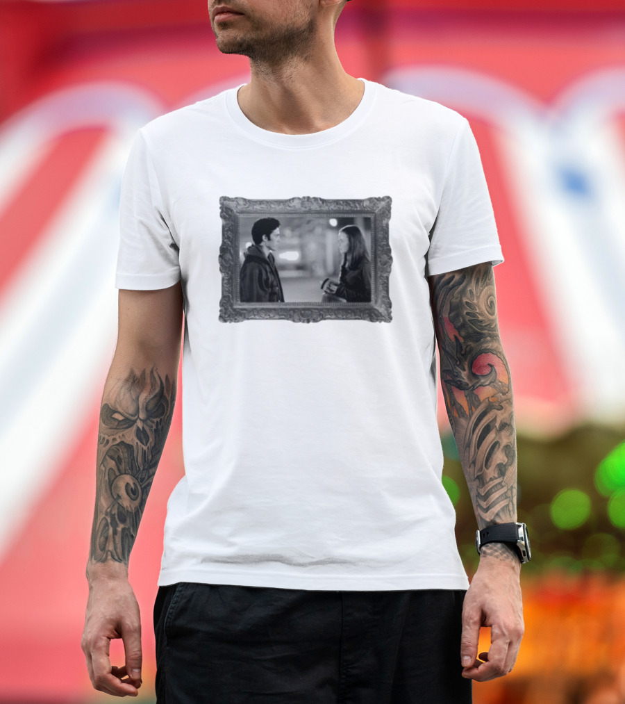 Rgjm X Ttpd The Tortured Poets Department Framed Black and White Scene T-Shirt