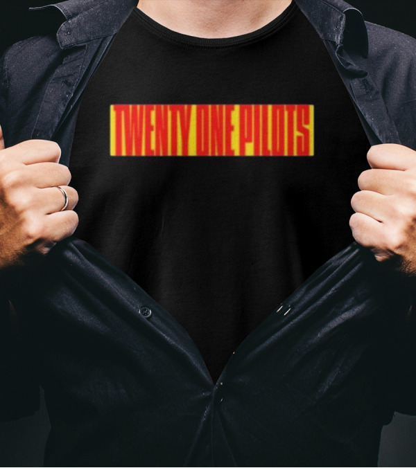 Twenty One Pilots Red Block Wordmark T-Shirt