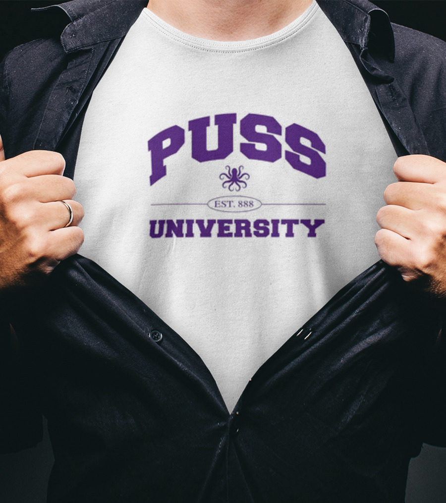 Puss University Est 88 Passthatpuss Merch T-Shirt