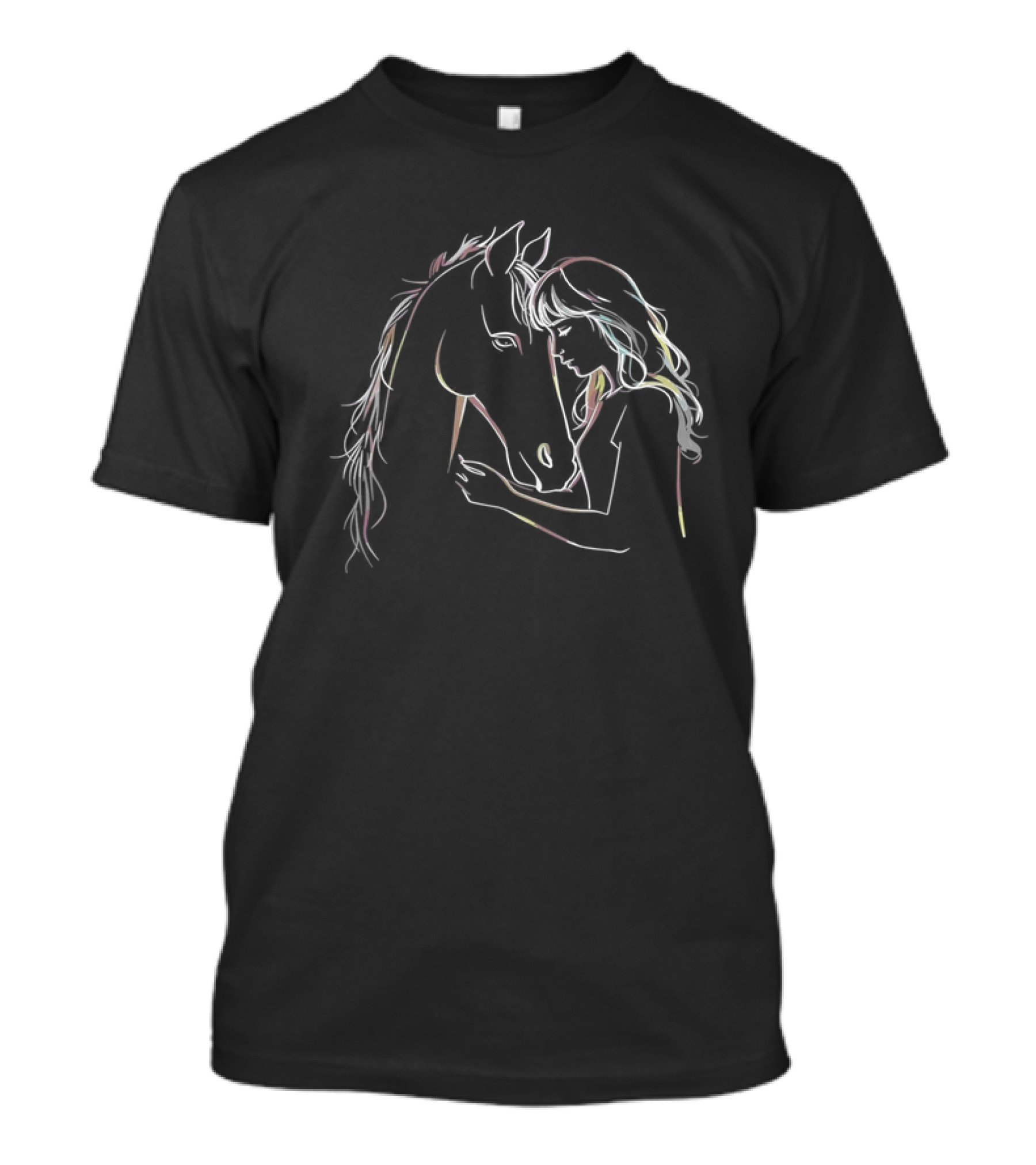 Horse Lover Equestrian Embrace Horseback Riding T-Shirt