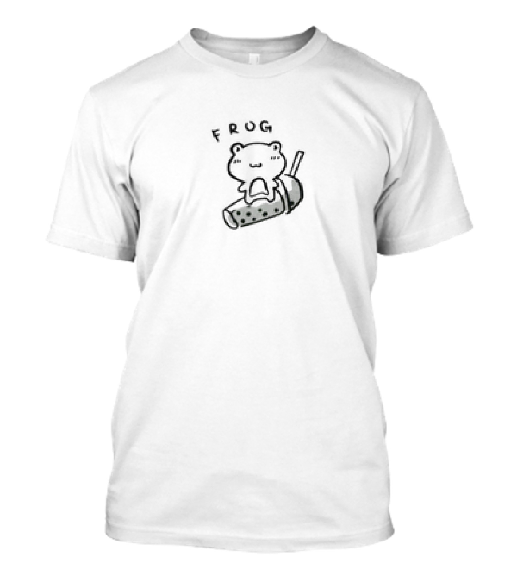 Frog Alles Ava Merch Cute Bubble Tea Cartoon T-Shirt