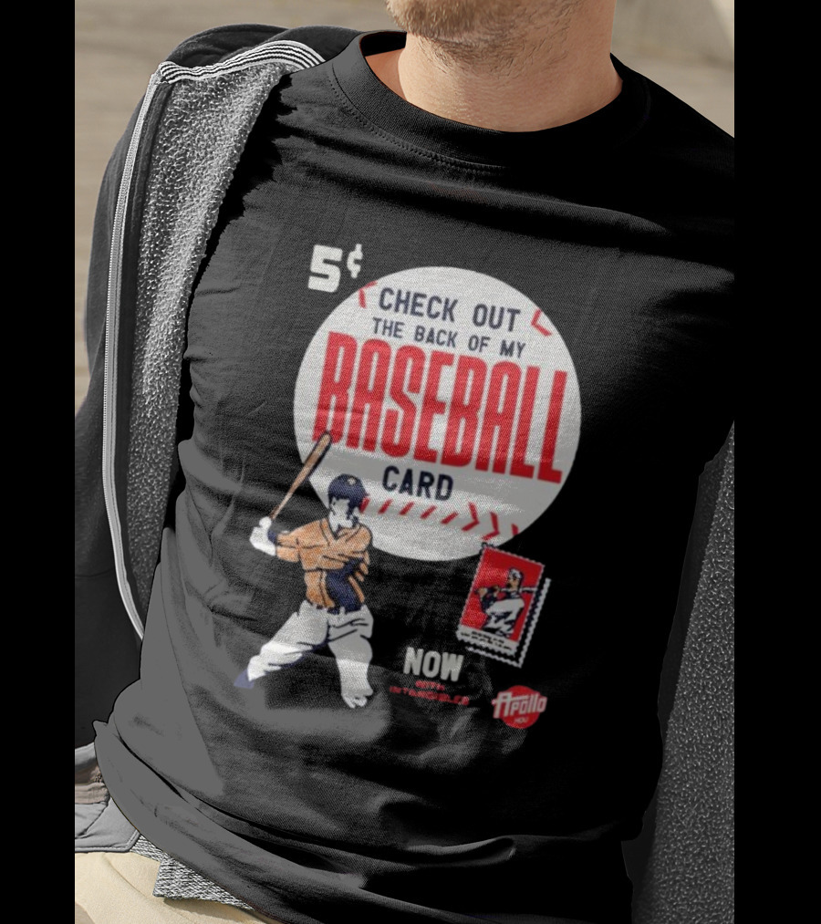 5¢ Check Out The Back Of My Baseball Card Now With Intangibles Ripollo T-Shirt