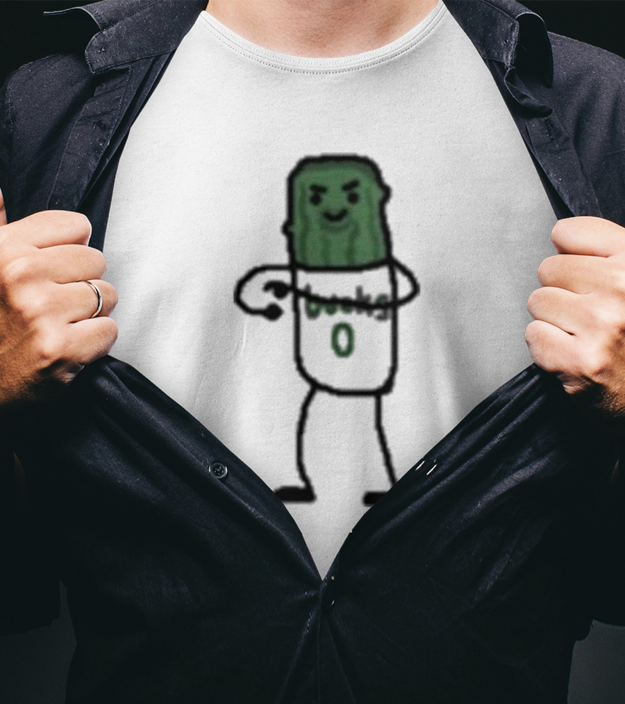 Damian Lillard Pickle Figure With Number 0 T-Shirt