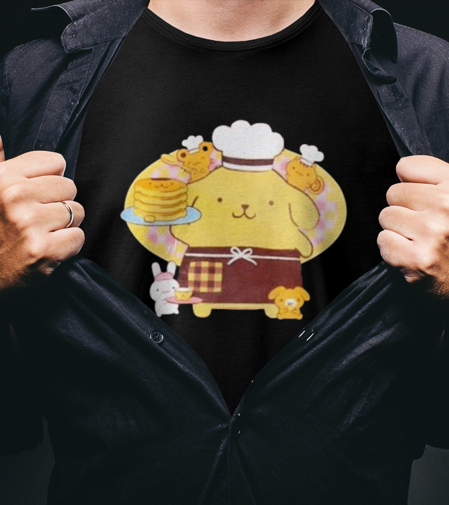 Join The Sanrio Pompompurin Pancake Chef T-Shirt